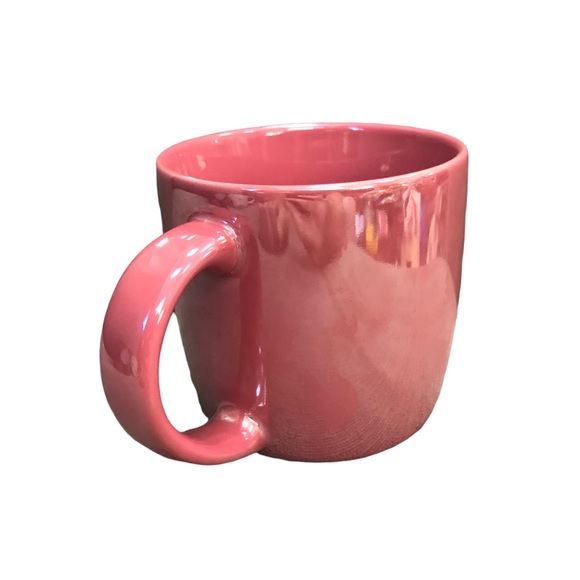 Dunkin Donuts Iridescent Pink Mauve Ceramic Coffee Mug - Picture 3 of 4